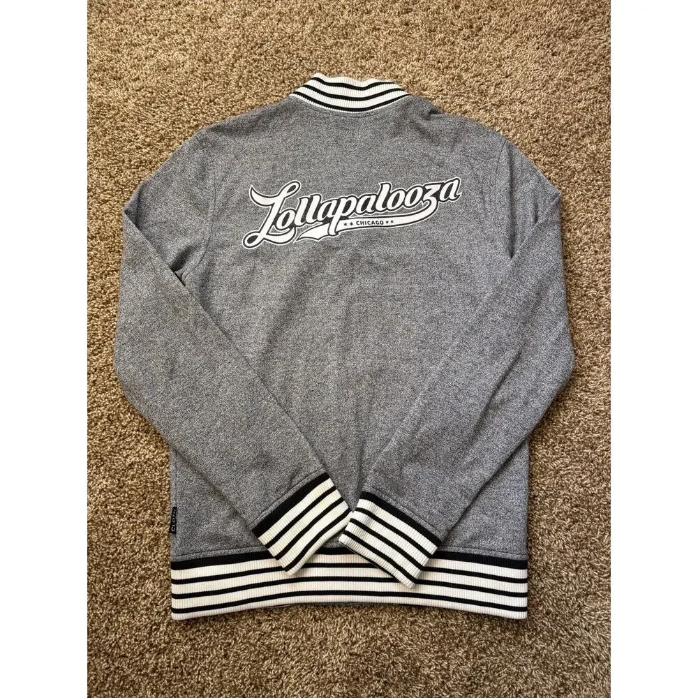 Brooklyn Cloth Lollapaooza Chicago Varsity Snap Button Jacket Mens Size Small